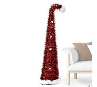 Mini Artificial Christmas Tree - 150 cm Retractable | Indoor Party Decoration Apartment Office Fireplace Home, Carnival Accessory, Mother's Day, Elegant Compact Christmas Table Ornament, Practical