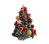 Mini Artificial Christmas Tree with Ornaments Table Top Artificial Small Xmas Tree, for Desk Home Décor