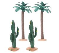 Mini Artificial Palm Tree Pvc Realistic Miniature Model Tree Decoration