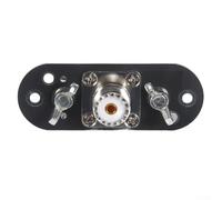 Mini at-DP Adapter Plate for Shortwave Antenna Mounting, Compatible with Long-Line End-Fed V-Inverted V Dipole Antennas, Stainless Steel Antenna Test