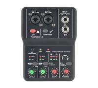 Mini Audio Interface PC Record 48V Musical Recording Portable Sound Card For Guitar Home Studio Music Pro Computer