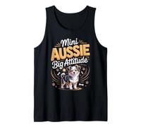 Mini Aussie Big Attitude Australian Shepherd Dog Tank Top