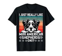 Mini Aussie Collar Outfit Height Miniature American Shepherd T-Shirt