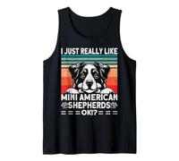 Mini Aussie Collar Outfit Height Miniature American Shepherd Tank Top