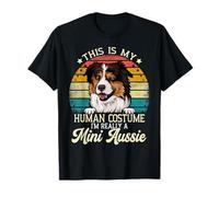 Mini Aussie Sayings Harness Mom Miniature American Shepherd T-Shirt