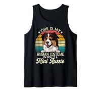 Mini Aussie Sayings Harness Mom Miniature American Shepherd Tank Top