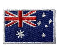 Mini Australia Flag Patch Iron Sew On Clothes Small Australian Embroidered Badge
