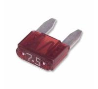 MINI AUTO CAR BLADE FUSE 7.5A 7.5 AMP BROWN FUSES x 5