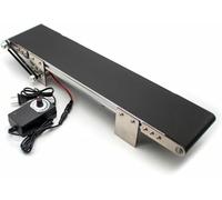 Mini Automatic Electric Conveyor Belt Tabletop AntiStatic PVC Conveyor for Efficient Automated Product Line Design Ideal for Small Businesses & Worhops