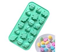 Mini Autumn Mold, 18 Cavity Mold With Pumpkin Pineapple And Maple Leaf Designs, Mini Molds For Crafts Chocolate Soap Resin Projects Autumn Halloween Non-Stick And