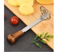 Mini Avocado Masher, Mini Potato Mashers with Wood Non Slip Handle Stainless Steel Bean and Potato Masher Small Food Masher Lightweight Kitchen Tool (Cat' Paw B)