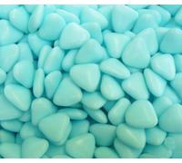 Mini Baby Blue Heart Chocolate Dragees 500g Bag (1/2 Kilo)