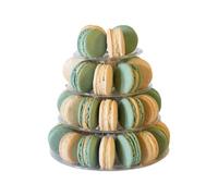 Mini Baby Boy Macaron Tower by Mademoiselle Macaron (supplied with tower structure and 40 macarons)