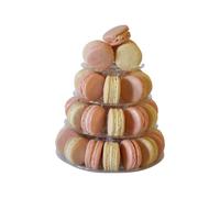 Mini Baby Girl Macaron Tower by Mademoiselle Macaron (supplied with tower structure and 40 macarons)