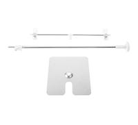 Mini Background Stand Adjustable Stainless Steel for Photography Backdrop | White Tabletop Support for Paper and PVC Backgrounds, Portable Multi Purpose Use for Cosmetics and Jewelry