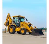 Mini Backhoe Loader 4x4 Backhoe Earth-Moving Machinery Multi-Function Digging and Loading Machine for Landscaping Planting Trees Fence Post Holes