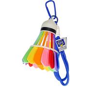Mini Badminton Keyring - Creative 3D Printed Rainbow Colour Badminton Ball Keyring for Backpack, for Women, Men, Adults, Teenagers, Family, Collectors, Blue, Se référer au descriptif