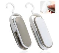 Mini Bag Sealer, 2 in 1 Heat Sealer and Cutter, Portable Handheld Heat Sealer with Hook, Chip Bag Sealing Machine for Keep Snack Crispy Preservation Storage Food Fresher Longer - Battery Not Included