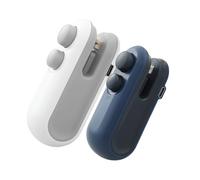 Mini Bag Sealer,Handheld mini bag sealer and cutter，Rechargeable Handheld Bag Sealing Machine for Chips Snacks Plastic Bags Fresh Storage(White+blue)