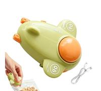 Mini Bag Sealer - Mini Airplane Shape Handheld Magnetic Food Packaging Machine | USB Rechargeable Bag Sealer | for Candy Food Freshness Storage Household Kitchen Meat Snack Cookie Chips