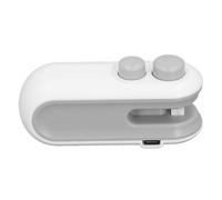 Mini Bag Sealer, Rechargable Easy Operation Heat Sealer Built in 400Mah Lithium Battery Compact Portable Bag Resealer Machine for Cling Film, Glassine Bags, Kraft Paper Bags