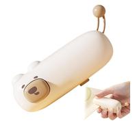 Mini Bag Sealer, Rechargeable Handheld Magnetic Bag Sealer Heat Seal, Portable Cute Cartoon Bear Shape for Storing Daily Necessities Mini