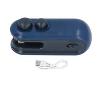Mini Bag Sealer, USB Rechargeable Portable Mini Sealing Machine, Bag Sealer Heat Seal with Cutter and Magnet, for Chip Biscuit Pet Food Bags, Camping Picnic Kitchen (Blue)