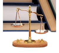 Mini Balance Scale - 1 12 Doll House Decor Display Sculpture, Miniature Balance Scale - For Bathroom, Kitchen, Bedroom, Classroom, School