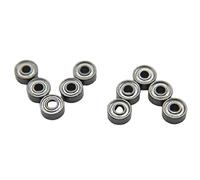 Mini Ball Bearings Iron Shield MR63ZZ Z1 Grade Steel 3mm x 6mm x 2.5mm 10pcs