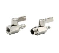 Mini Ball Valve 304 Stainless Steel Sanitary 8/10/12mm Hose Barb 1/8 1/4 1/2 3/8" BSP Male Female Threaded 2 Way Ball Valve(1/2",10MM_Female)
