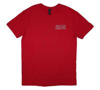 Mini Band Logo Lock Up Your Daughters T Shirt AC/DC Red L