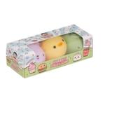 Mini Bao Buddies, Kawaii Squeeze Toys with Cute Facial Expressions, Assorted Colours, 3 Pack Set, Stress Relief Collection