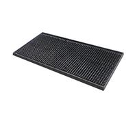 Mini Bar Mat Bar Runner Black Counter Drinks Mat Pub Restaurant - 15cm x 30cm
