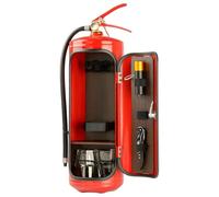 Mini Bar Wine Extinguisher - Iron 12×12×30cm | Creative Storage Box for Bottles with Keys | Bar Decor Gift for Wine Lovers Men Birthday Christmas