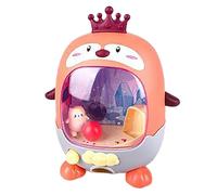 Mini Basketball Hoop Stress Game Indoor Desk Entertainment Chicken Theme Desk Toy for Adults Perfect for Improving Focus and Reducing Work-Related Anxiety (D, 13x13x9cm)