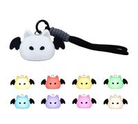 Mini Bat Night Light with Lanyard, Rechargeable Bat Handbag Light, Soft Silicone Animal Lamp 8 Color Changing Devil Night Lamp for Teens Boys Girls, Gifts for He/Her