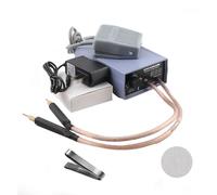 Mini Battery Spot Welder Machine, Battery Spot Welding Pen Tools with Nickel Strip & Welding Pen, Foot Switch, Handheld Welder Machine Kit with 10 Gear Output Power Adjustable