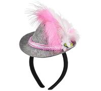 Mini Bavarian Fedora For Adults Deluxe Women Deluxe Oktoberfest Mini Hat With Edelweiss With Hair Clip German Jazz Hats Fancy Dress Accessory For Oktoberfest Halloween Beer Festival Carnival
