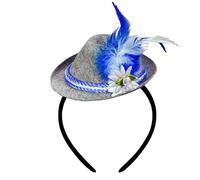 Mini Bavarian Fedora For Adults Deluxe Women Deluxe Oktoberfest Mini Hat With Edelweiss With Hair Clip German Jazz Hats Fancy Dress Accessory For Oktoberfest Halloween Beer Festival Carnival