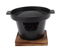 Mini BBQ Grill, Stick Proof Smokeless Portable Tabletop Barbecue Stove for Indoor Outdoor Barbecue Camping Picnic(18A)