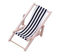 Mini Beach Chair - Wooden Fabric 2 x 3 cm, Folding Lounge Model