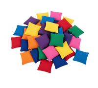 Mini Beanbags Set - 20 Colorful Throwing Game Squares, Soft Balls Pack | Family Entertainment Toy, Hand Coordination Activity for Kids Indoor Outdoor Play Use