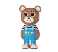 Mini bear Building Block Set, 11000 PCS Animal-Themed Building Block Toy, Cute home decoration, A great gift for teenagers and adults aged 16 and up (Bule)