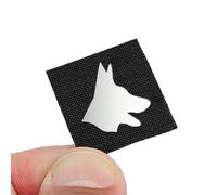Mini Belgian Malinois K9 Dog Tiny Patch [Black,White]