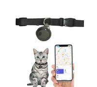 Mini Bell Cat Tracker, Mini Tracker for Pet IOS and Android, Waterproof Cat Collar with Finder Tag, Cats GPS Tracker Collar with Safety Elastic Buckle, Smart Pet Location Tracking Collars (IOS, A)