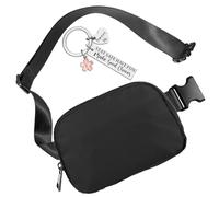 Mini Belt Bag Black Fanny Pack for Women and Men Fashionable Small Waist Pack Crossbody Bag with Adjustable Strap for Traveling,Running,Hiking,Jogging,Cycling, Fashion Waist Packs-C, One Size, Classic