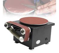 Mini Belt Disc Sander, 100W 8500RPM Bench Grinder, 7-Speed Adjustable with Forward/Reverse, Multi-Purpose Edge Sharpener for Wood Metal Stone DIY Grinding
