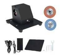 Mini Belt Sander 250W Knife Sharpener Electric Bench Grinder Sanding Machine 7 Adjustable Speed Buffer Polisher with 2Pcs Grinding Wheel for Metal Wood DIY Handcraft Tool & Knife Sharpening