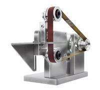 Mini Belt Sander Electric Grinding Polishing Machine with 10 Belts, Forward/Reverse Rotation, Speed 4000-9000r/min for Metal, Plastic, Wood Sharpening