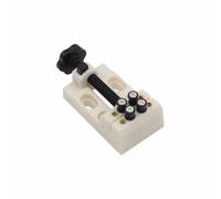 Mini Bench Clamp, Adjustable Table Vice Repairing Clip ABS Drill Press Vice DIY Tool for Walnut Jewellery Sculpture Watch - White